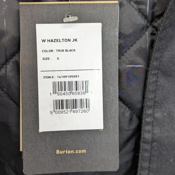 NWT Burton Hazelton Sherpa Collar Coat in Black Size Small - Picture 8 of 10
